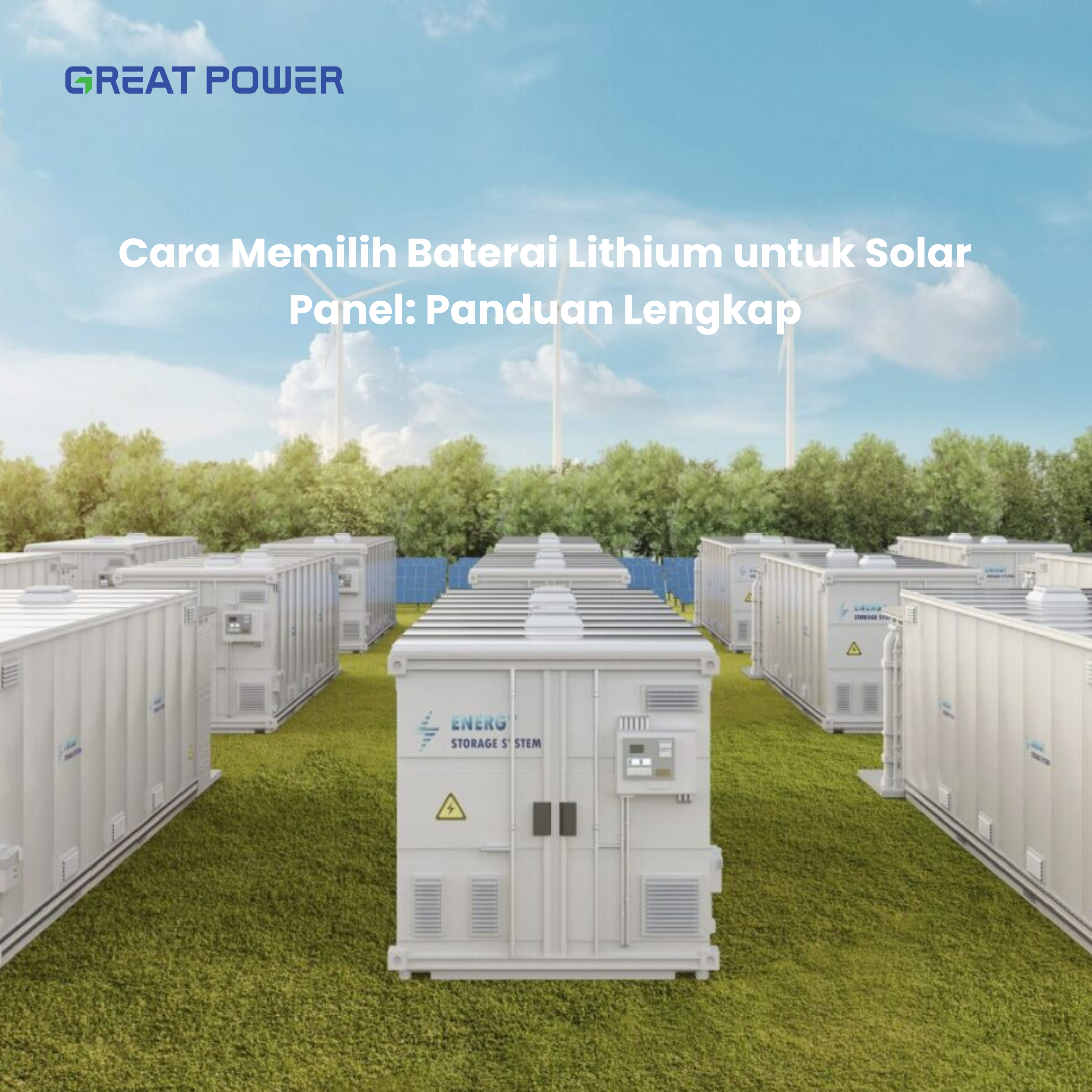 Cara Memilih Baterai Lithium untuk Solar Panel: Panduan Lengkap